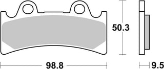 SBS FRICTION - Racing Sinter Front Brake Pads - 683RS-