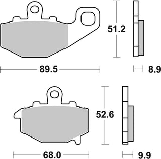 SBS FRICTION - Sinter Rear Brake Pads - 687LS-