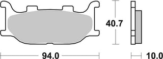 SBS FRICTION - Sinter Front Brake Pads - 691HS-