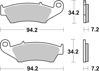 SBS FRICTION - Sinter Off Road Front Brake Pads - 694SI-