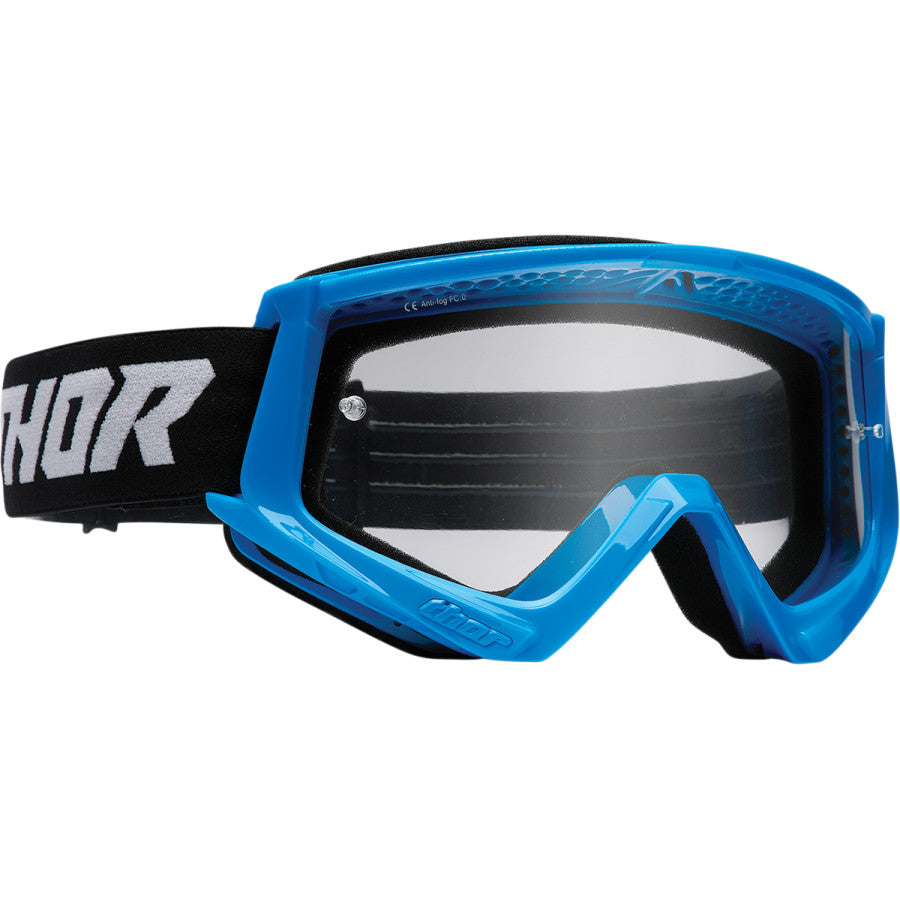 Thor Youth Combat Racer Goggles - Blue/Black