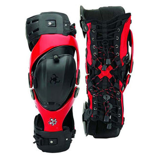 Asterisk Cell Knee Brace Pair  - Red