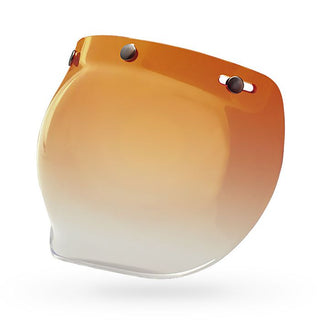 Bell Custom 500 3 Snap Bubble Helmet Visor - Amber Gradient