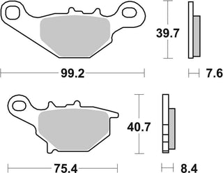 SBS FRICTION - Sinter Off Road Front Brake Pads - 702SI-
