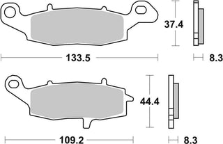 SBS FRICTION - Sinter Front Brake Pads - 705HS-
