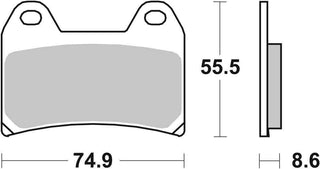 SBS Street Performance Evo SP Pads - 706SP-