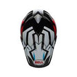 Bell Moto-9 Visor District White/Black/Red - MotoHeaven