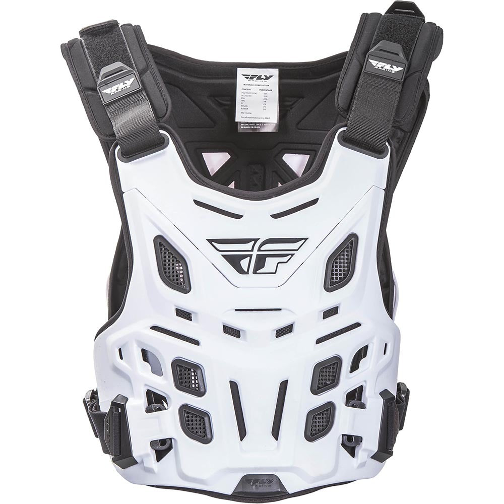 Fly Racing Revel Roost Motocross Dirtbike Adult Guard - White