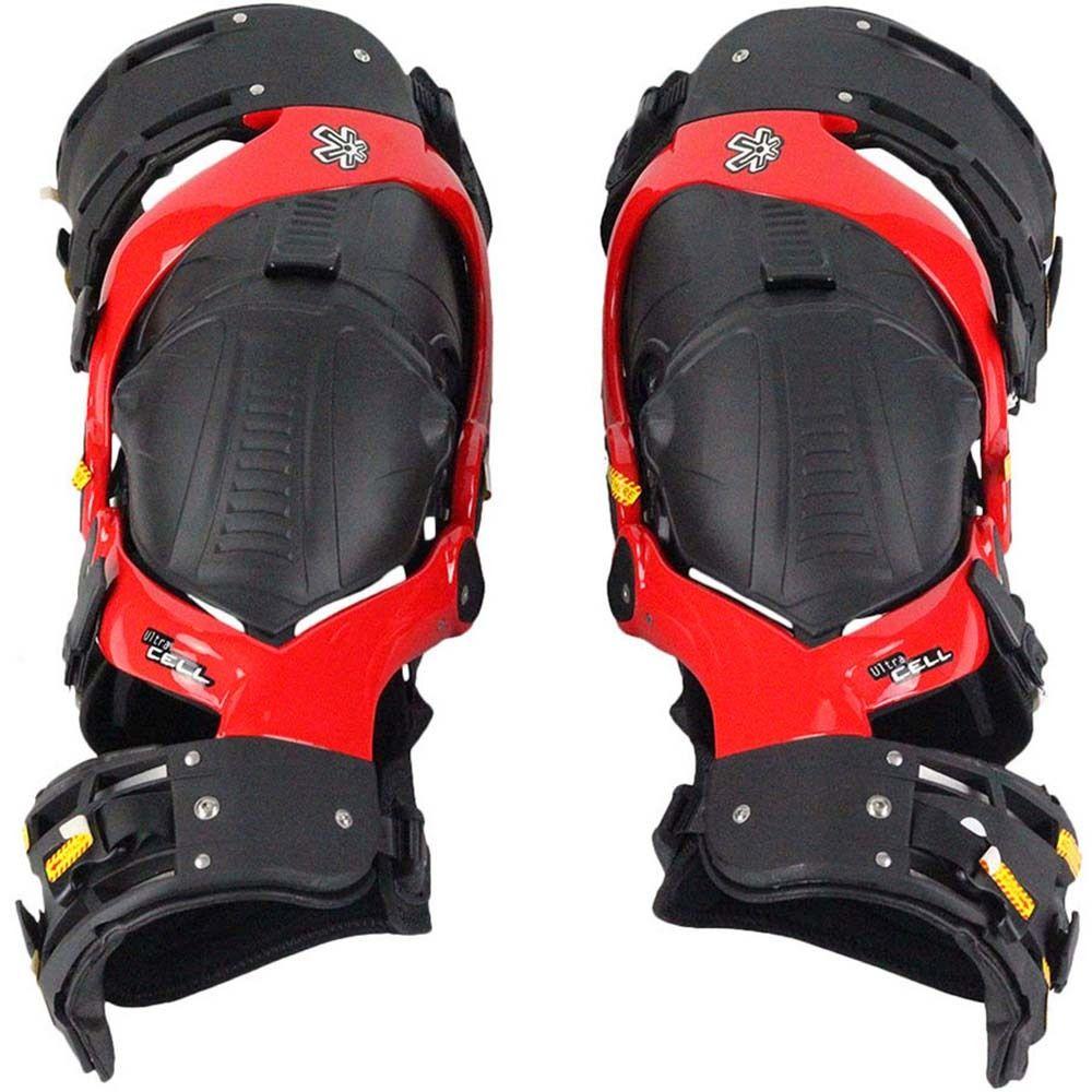Asterisk Ultra Cell 2.0 Motorcycle Knee Braces Pair - Orange