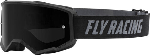 Fly Racing Zone Pro Youth Goggles With Dark Smoke Lens W/Post - Black