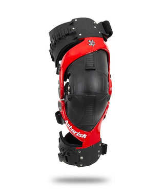 Asterisk Ultra Cell 3.0 Motorcycle Knee Braces Pair - Red