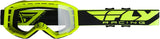 Fly Racing Focus Motorcycle Youth Goggles With Clear Lens -  Hi-Viz/Black