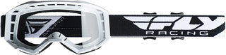 Fly Racing Focus Motorcycle Youth Goggles With Clear Lens -  White/Black