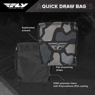 Fly Racing Quick Draw Bag - Black/Grey Camo