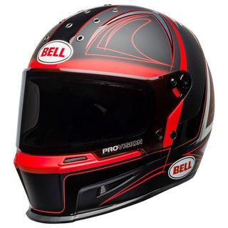 Bell Eliminator SE Hartluck Motorcycle Helmet - Matte/Gloss Black/Red/White