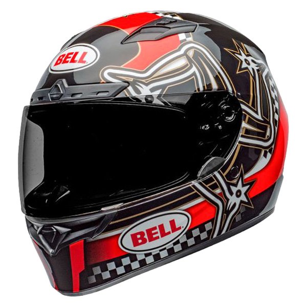 2020 Bell Qualifier DLX MIPS Isle Of Man Motorcycle Helmet -  Red/Black/White