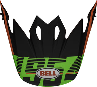 Bell Replacement MX-9 Peak Helmet Visor - Strike Matte Infrared/Green/Black