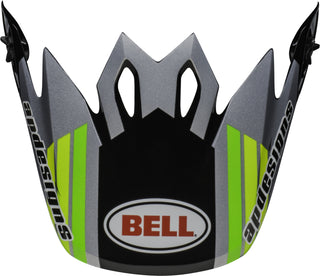 Bell Replacement MX-9 Peak Helmet Visor - Black/Green