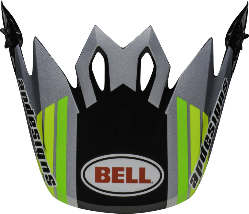 Bell Replacement MX-9 Peak Helmet Visor - Black/Green