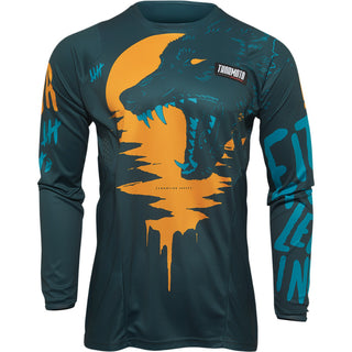 Thor Youth Pulse Counting Sheep Jersey - Teal/Tangerine