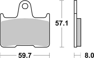 SBS FRICTION - Sinter Rear Brake Pads - 715LS-