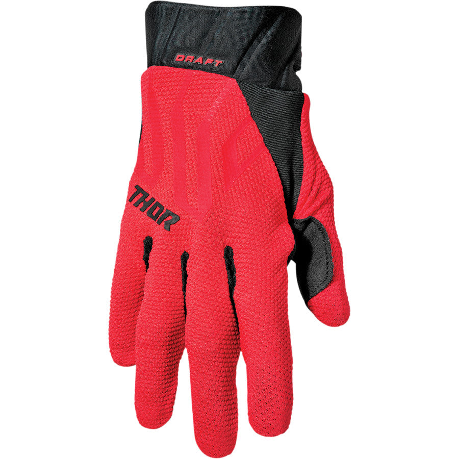 Thor Draft Gloves - Red/Black