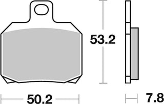 SBS FRICTION - Carbon Tech Racing Rear Brake Pads - 730RQ-