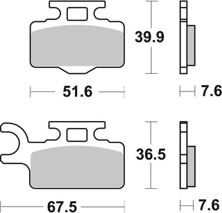 SBS FRICTION - Sinter Off Road Front Brake Pads - 752SI-