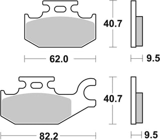 SBS FRICTION - Sinter Front / Rear Off Road Brake Pads - 754SI-