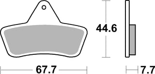 SBS FRICTION - Sinter Front / Rear ATV Brake Pads - 758ATS-