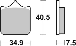 SBS FRICTION - Sinter Front Brake Pads - 762HS-