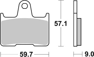 SBS Sintered Brake Pads Rear Road - 765LS-