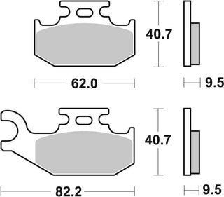 SBS FRICTION - Sinter Front / Rear Off Road Brake Pads - 767SI-