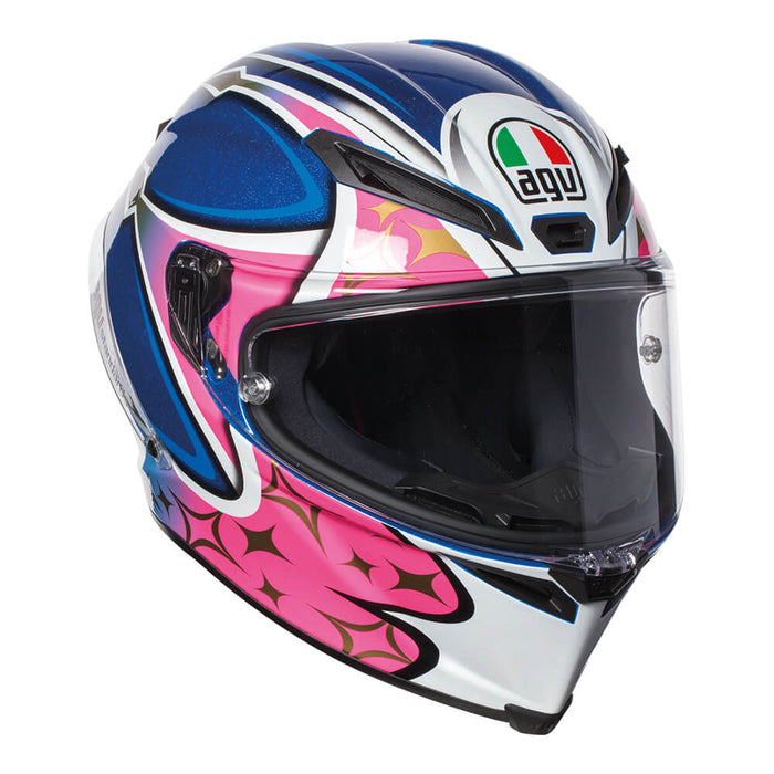 AGV Corsa R – Jack Miller 2017 Helmet - Blue/Pink/White - MotoHeaven
