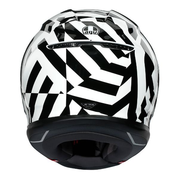 AGV K-6 Secret Motorcycle Full Face Helmet - Black/White
