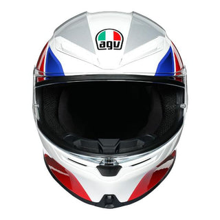 AGV K-6 Hyphen Motorcycle Full Face Helmet - White/Red/Blue