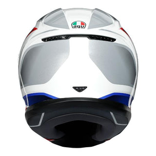 AGV K-6 Hyphen Motorcycle Full Face Helmet - White/Red/Blue