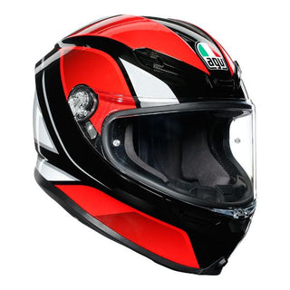 AGV K-6 Hyphen Motorcycle Full Face Helmet - Black/Red/White