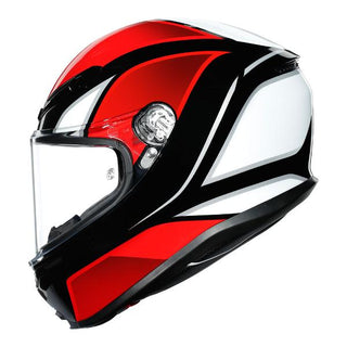 AGV K-6 Hyphen Motorcycle Full Face Helmet - Black/Red/White