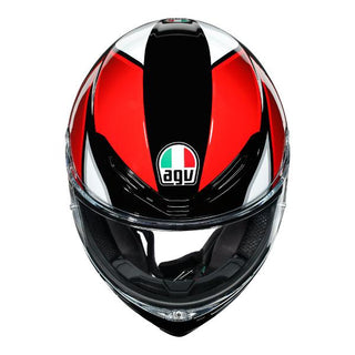 AGV K-6 Hyphen Motorcycle Full Face Helmet - Black/Red/White