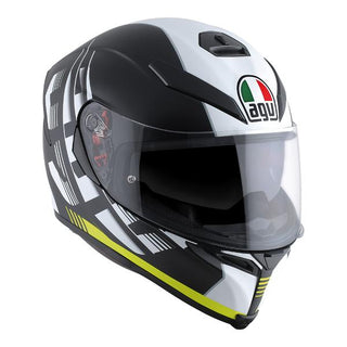 AGV K5 S Darkstorm Motorcycle helmet - Matte Black/Yellow