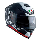 AGV K5 S Darkstorm Motorcycle Helmet - Matt Black/Red