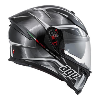 AGV K5 S Hurricane Motorcycle Helmet - Black/Gun/White