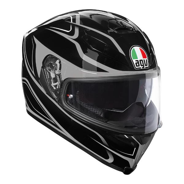 AGV K5 Magnitude Motorcycle Helmet - Black/Silver