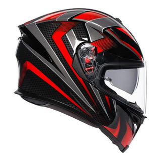 AGV K5 S Hurricane 2.0 Motorcycle Helmet -  Black/Red