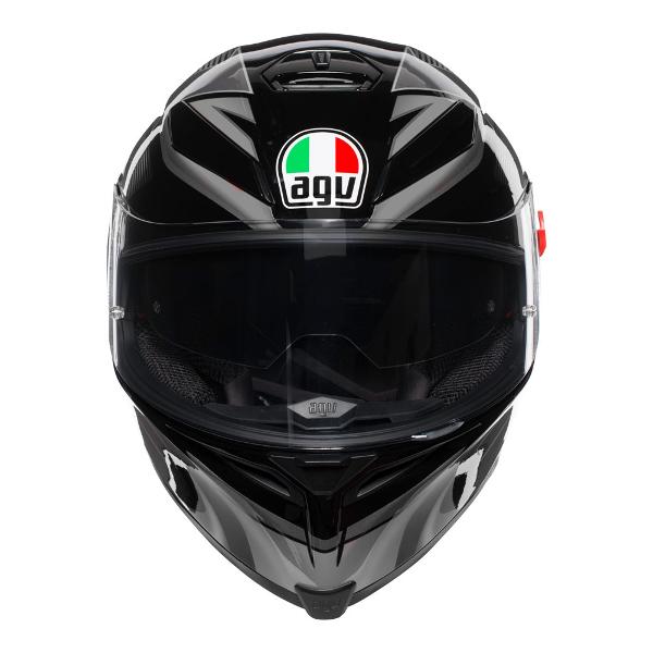AGV K5 S Hurricane Motorcycle Helmet Black/Silver – MotoHeaven