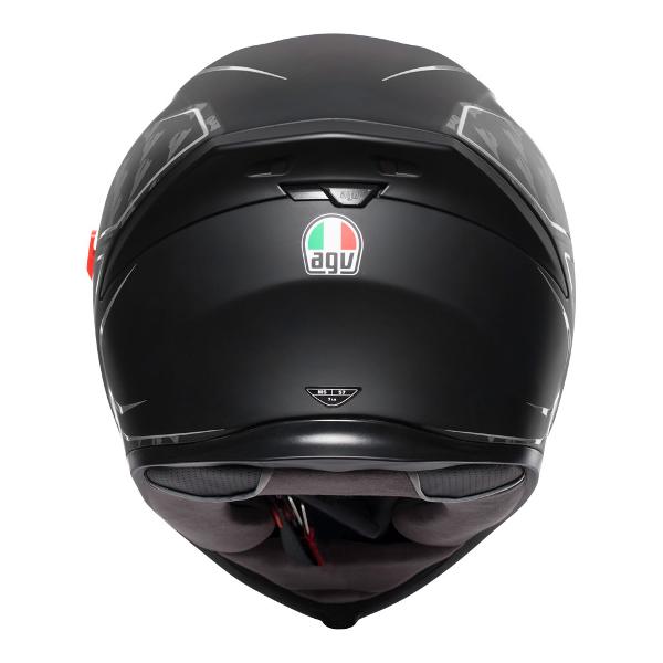 AGV K5 S Tornado Motorcycle Helmet -  Matt Black/Silver