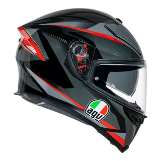 AGV K5 S Plasma Helmet - Grey/Black/Red