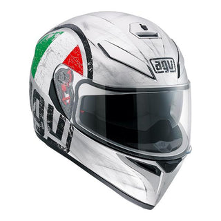 AGV K3 SV Silver Scudetto Motorcycle helmet - Matte Silver