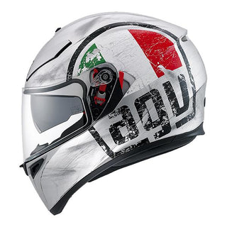 AGV K3 SV Silver Scudetto Motorcycle helmet - Matte Silver